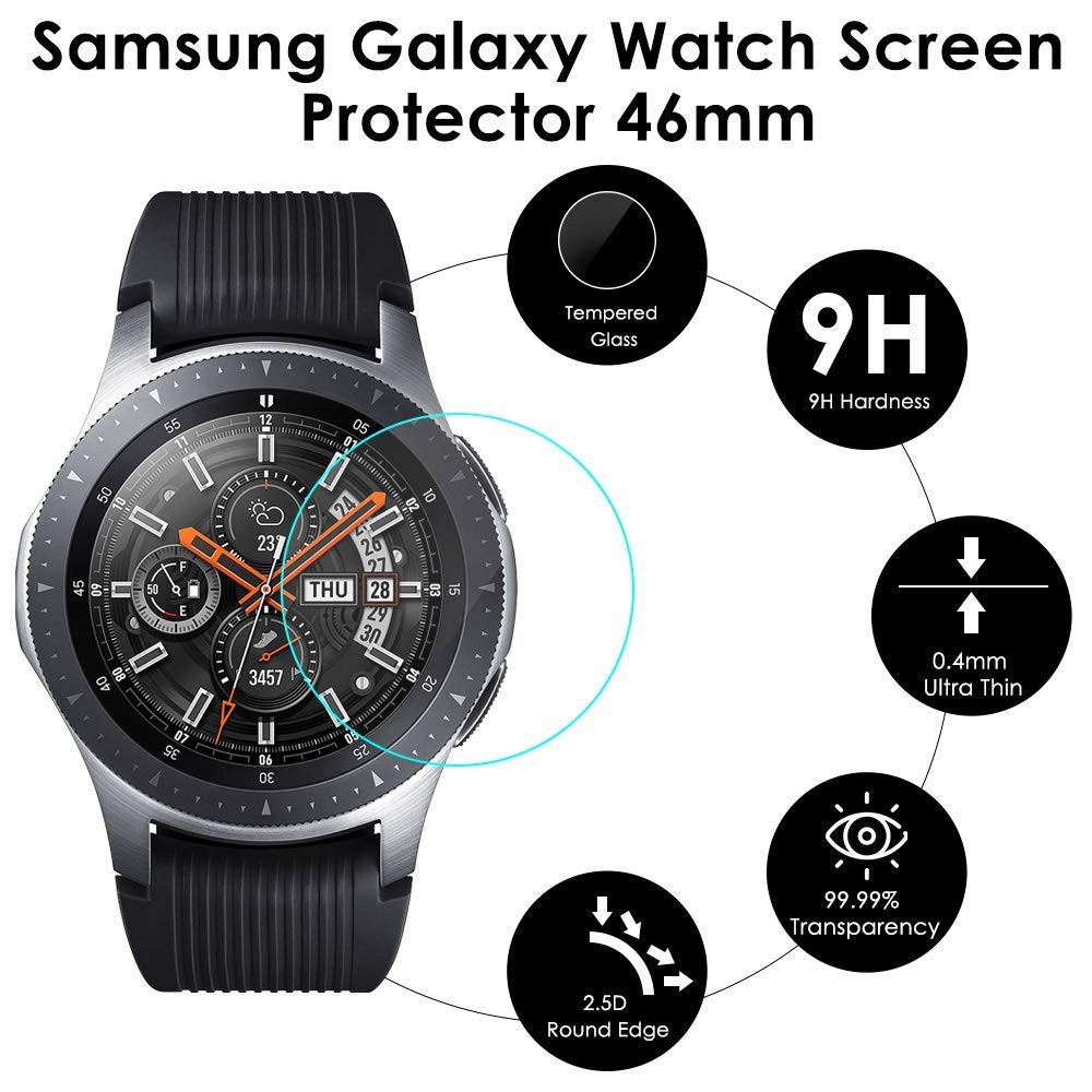 Set 2 Kính Cường Lực Cao Cấp Bảo Vệ Màn Hình Cho Đồng Hồ Samsung Galaxy S3 Frontier / Gear Sport / Galaxy Watch 42mm