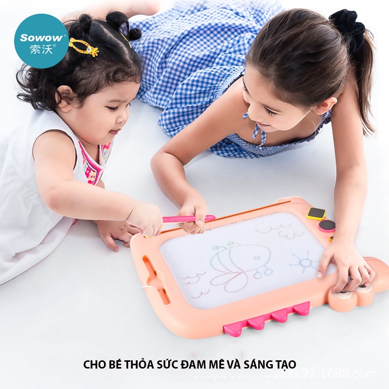 Bảng Vẽ Từ Tính Tự Xóa 2 Trong 1 Hình Động Vật Cho Bé,Cho Bé Thoải Mái Đam Mê Và Sáng Tạo