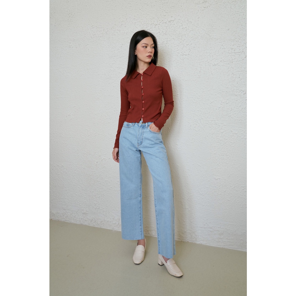 Happy Zoo - Áo thun polo tay dài nút