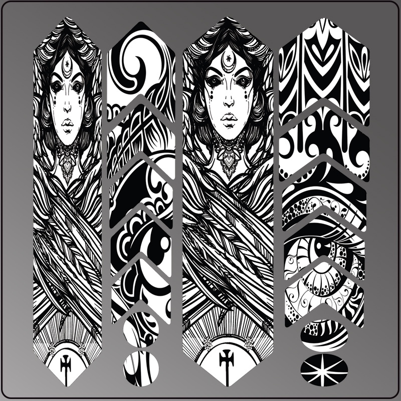 1 Bộ Đề Can Dán Chống Trầy Xước Bảo Vệ Xe Đạp Leo Núi