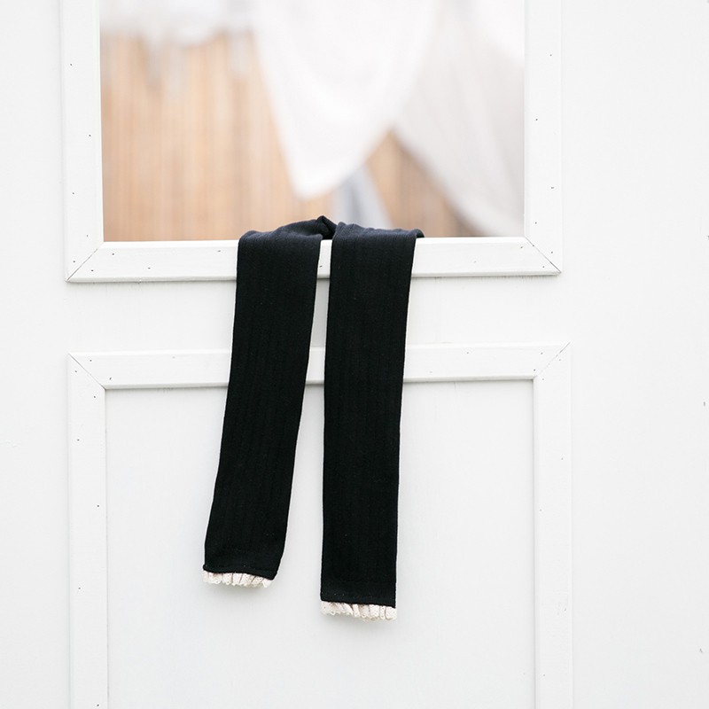Quần Legging Phối Ren Cho Bé Gái