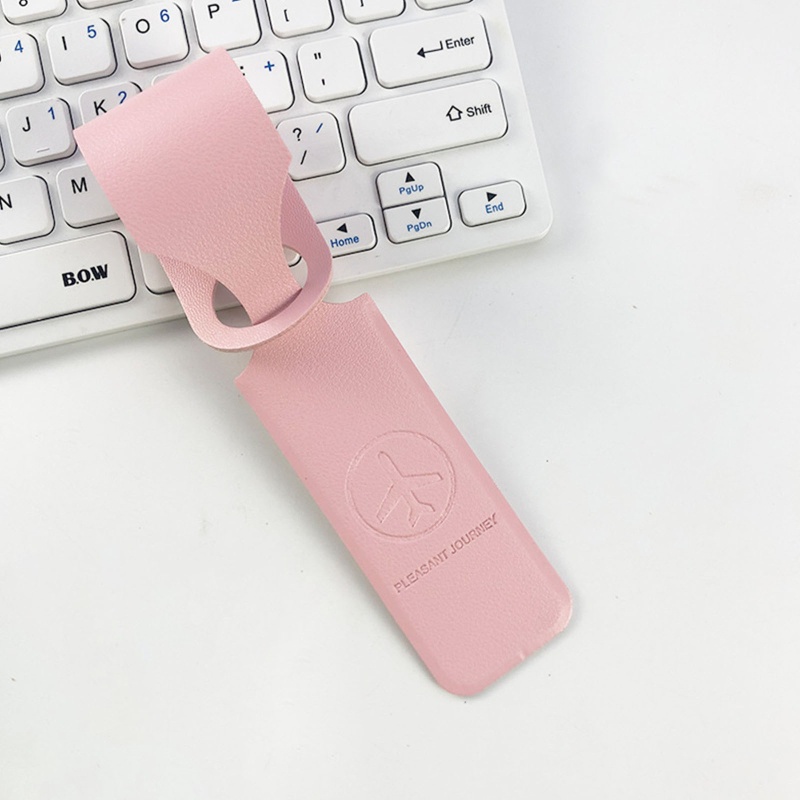 Comereally Thẻ Tên Gắn Hành Lý Du Lịch Bằng Da pu Giá Đỡ