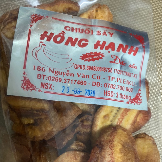 Chuối sấy Gia Lai