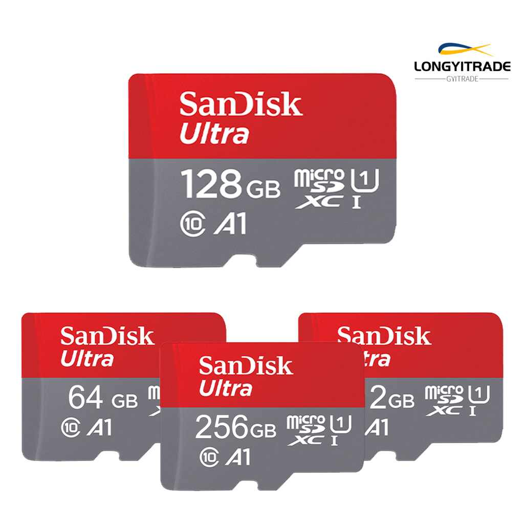 SANDISK Thẻ Nhớ 64gb / 128gb / 256gb / 512gb Tf / Sd Cho Máy Ảnh