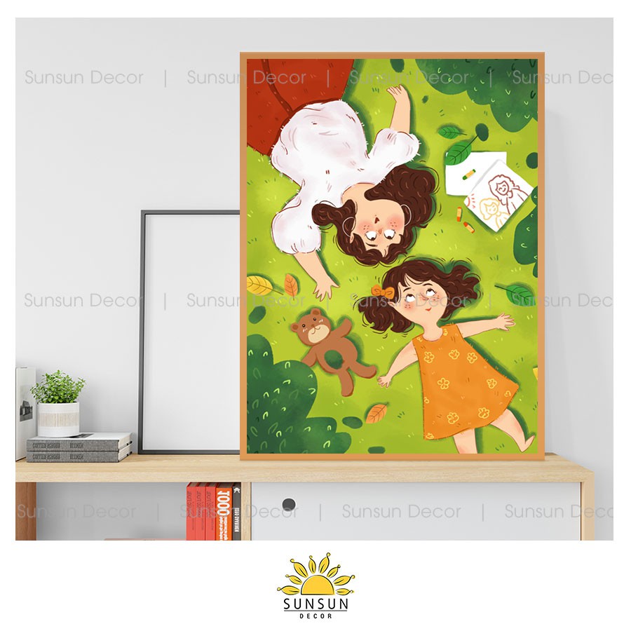 Tranh Canvas Mẹ Và Con Gái | MS NG0022