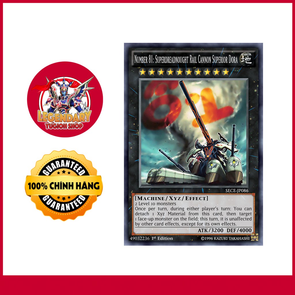 [EN][Thẻ Bài Yugioh Chính Hãng] Number 81: Superdreadnought Rail Cannon Super Dora