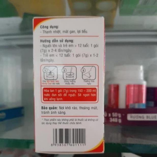 Bột nước mát hebarcool ( herba cool / herbacol) hộp 10 gói