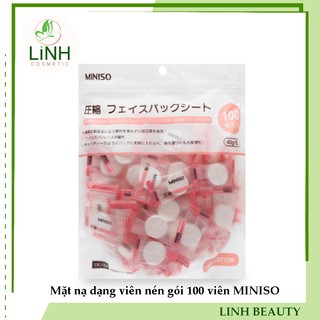 Mặt nạ dạng viên nén gói 100 viên miniso