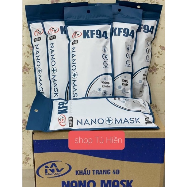 Thùng 300 Cái Khẩu Trang KF94 NANO MASK