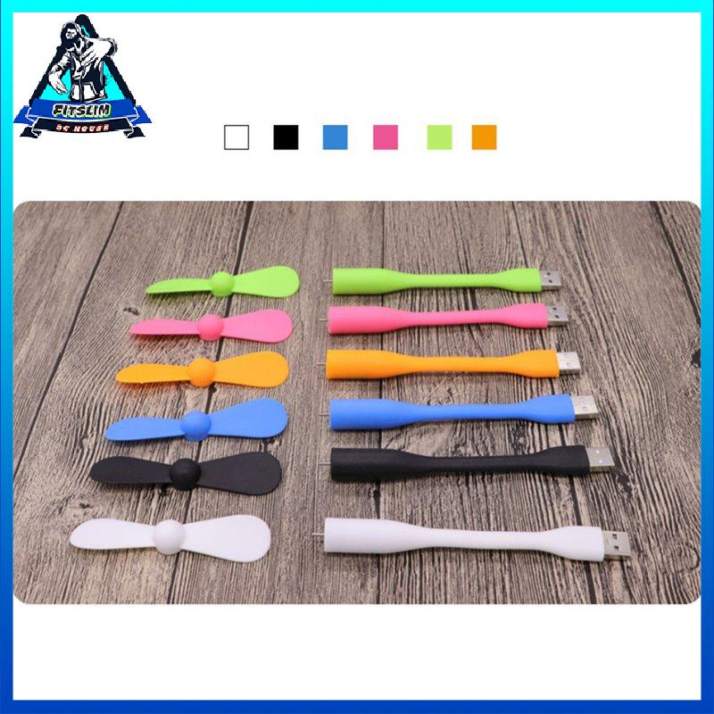 [Fitslim] Flexible Mini Usb Fan Portable Detachable Cooling Fan For Pc Power Bank