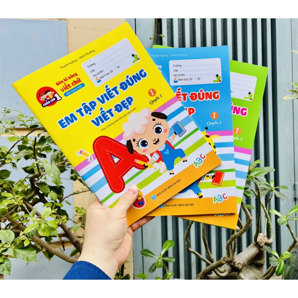 Sách - Rèn Kĩ Năng Viết Chữ Cho Trẻ(Bộ 3 Cuốn)
