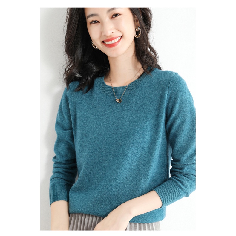 Áo Sweater Nữ Tay Dài Cổ Tròn