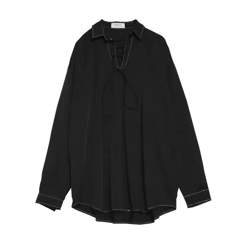 Áo sơ mi nam dây chéo