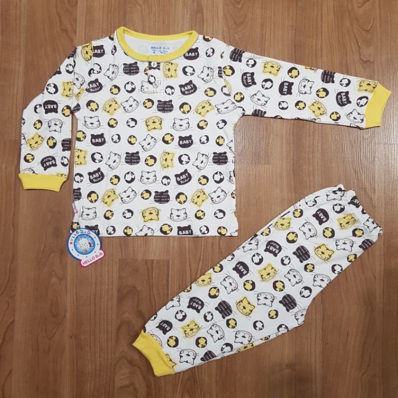 Nhiều màu Bộ bông dài cổ trụ bé trai/bé gái Hello B&B size 1-10 bé 6-35kg HelloBB | ShopHelloBB