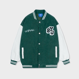 Áo khoác bomber varsity jacket 8YO Signature - Green trendy