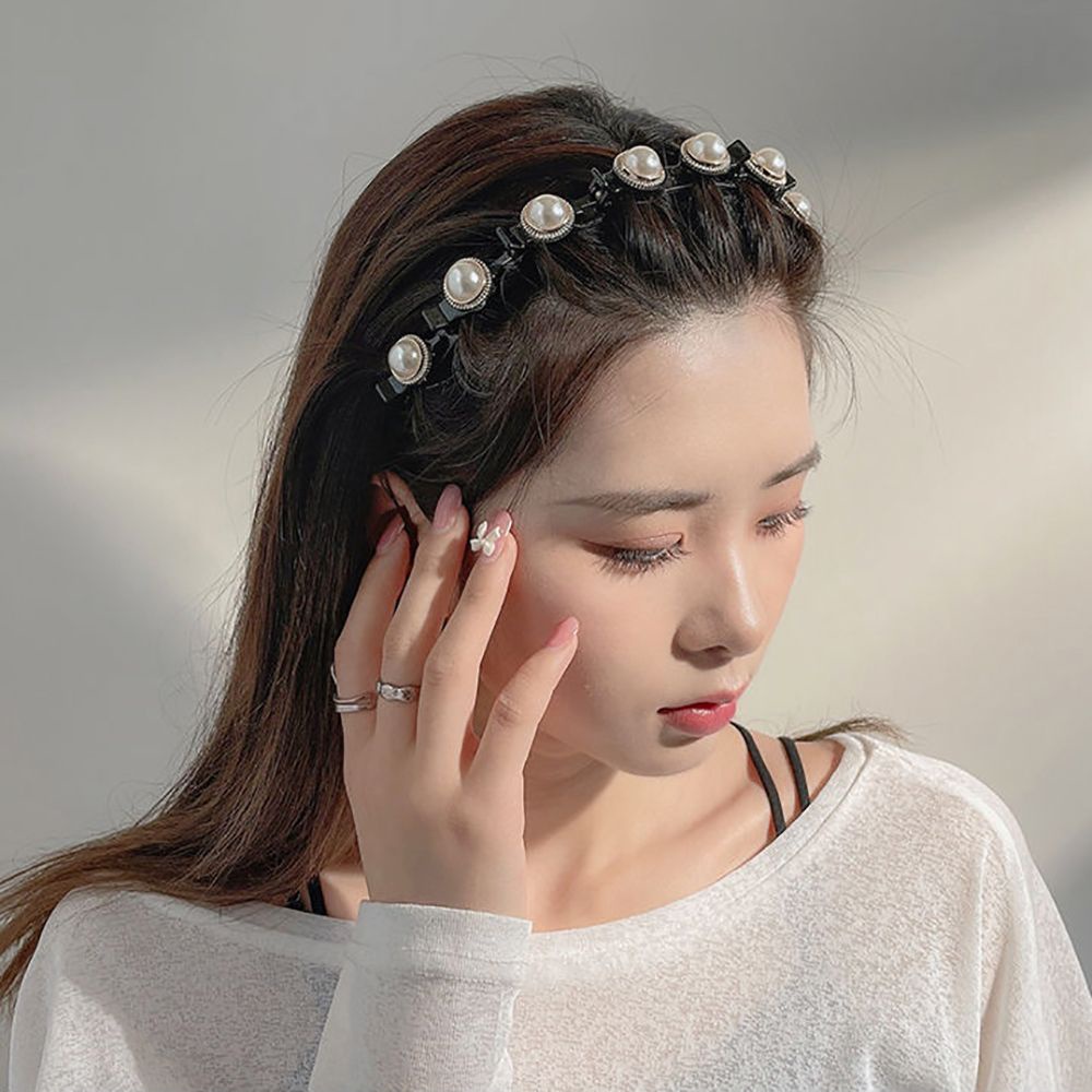 Băng Đô Cài Tóc Bằng Nhựa Họa Tiết Hoa / Răng Cưa Phong Cách Bohemia Thời Trang Cho Nữ