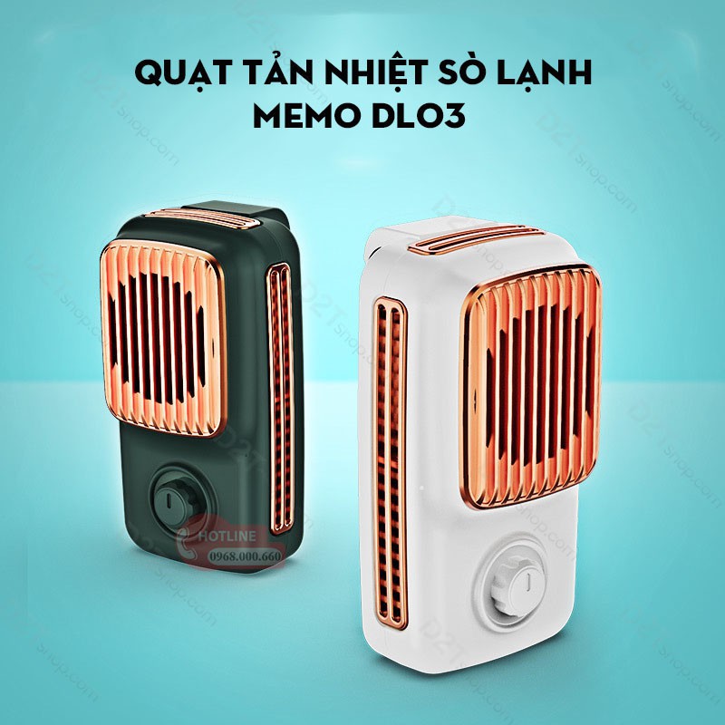 Quạt tản nhiệt MeMo DL03 - Thiết Kế Nhỏ gọn - Làm Mát Nhanh Chóng - Dùng Được Cho Các Dòng Điện Thoại