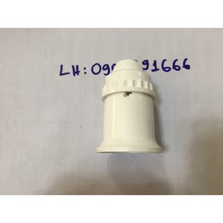 Đuôi đèn trắng chống cháy nhựa abs E27