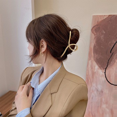 Kẹp Tóc Kim Loại Phong Cách Hàn Quốc Xinh Xắn Dành Cho Nữ