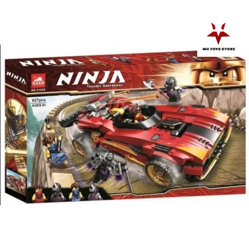 Đồ chơi lego xếp hình lắp ráp ninja 11659 - 627chi tiết - xe hơi chiến đầu của Kai