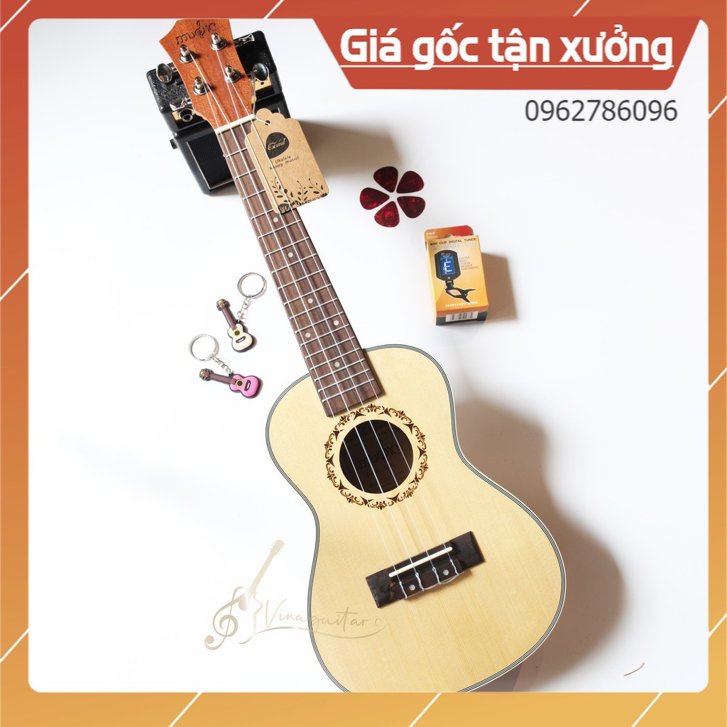 Đàn Ukulele Tenor / Concert Music MVV-  NMH Music Phân Phối Chính Hãng