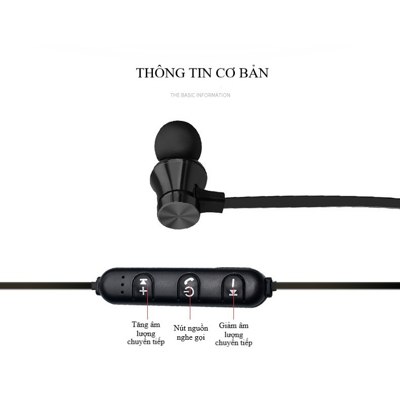 Tai nghe Bluetooth Athlete hít nam châm âm thanh mạnh mẽ | BigBuy360 - bigbuy360.vn