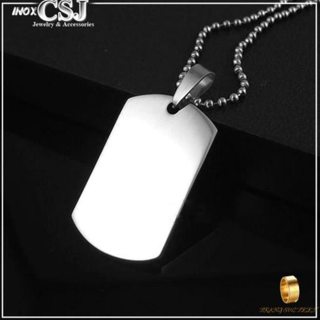 [CSJ] Dây chuyền mặt thẻ bài cao cấp - dogtag