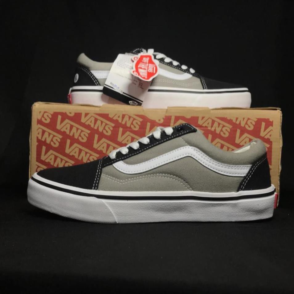 [Sale 3/3]Giầy Sneaker Vans Old School Xám Đen  | Ảnh Thật - Full Box | [Sẵn Hàng] . ⋆ /