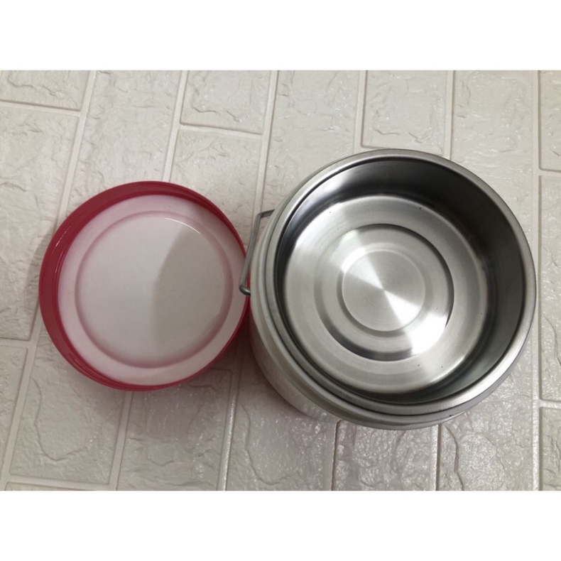 bình ủ cháo inox giữ nhiệt, bình ủ giữ nhiệt có quai cầm nhựa Việt Nhật 4015