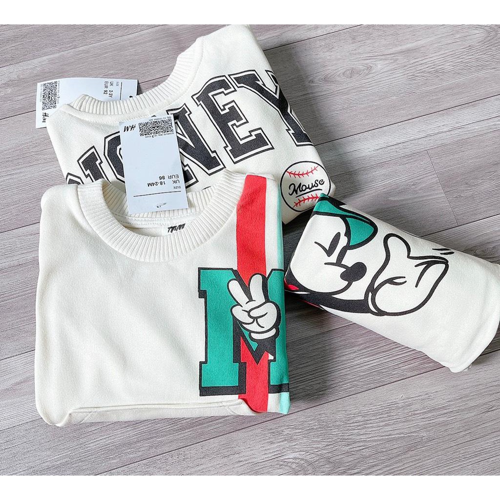 Bộ mickey trắng HM xuất dư cho bé