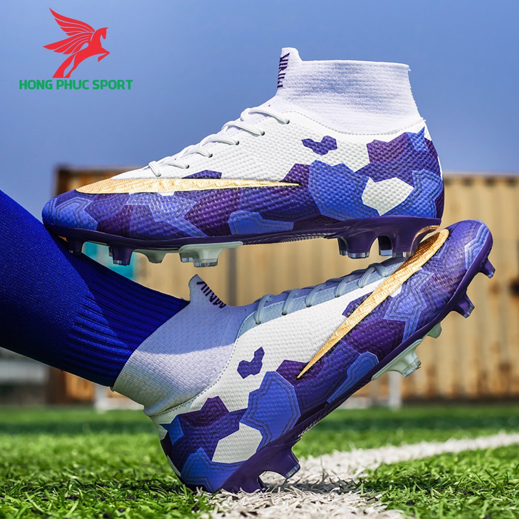 Giày Đá Bóng Cổ Cao Superfly 7 Elite Mbappe V2 đế TF và FG Full Box Đủ Màu