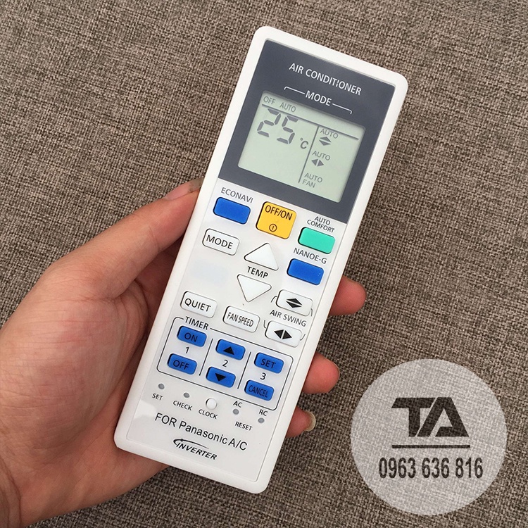 Điều khiển điều hòa Panasonic.┃Remote máy lạnh Panasonic.