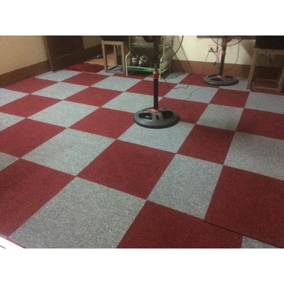 1 Tấm Thảm nỉ ghép đế cao su 50x50 Cao Cấp