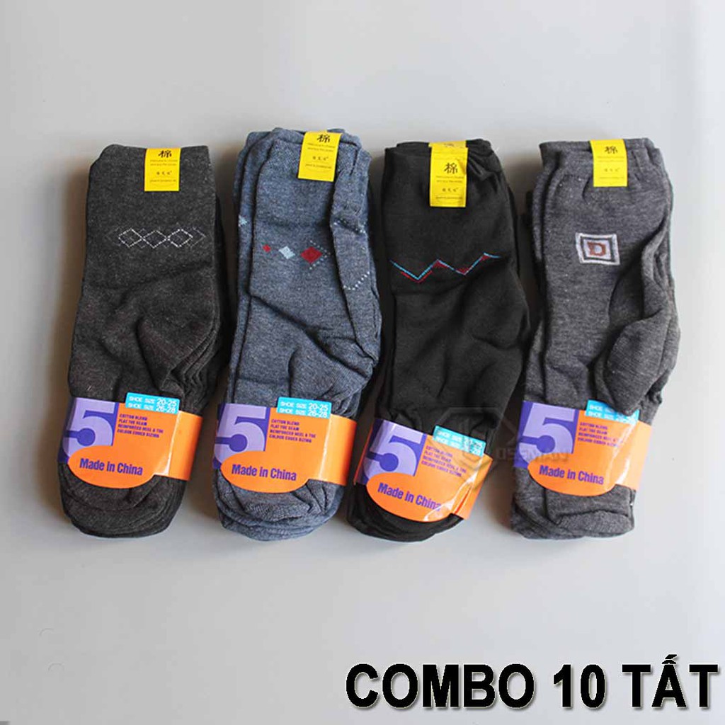 COMBO 10 ĐÔI TẤT NAM - VỚ NAM BỀN RẺ ĐẸP