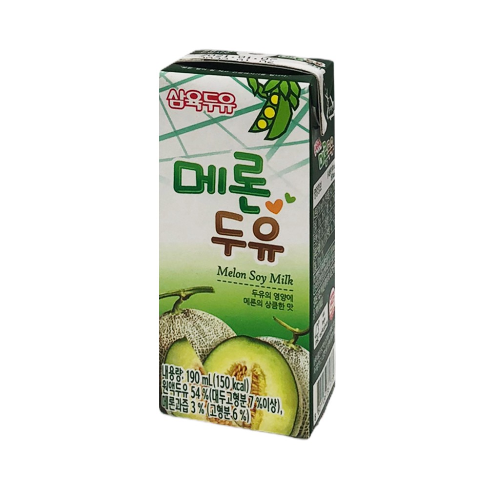 [HÀNG NHẬP KHẨU] Sữa Đậu Nành Vị Dưa Lưới Sahmyook Hàn Quốc Hộp 190ml