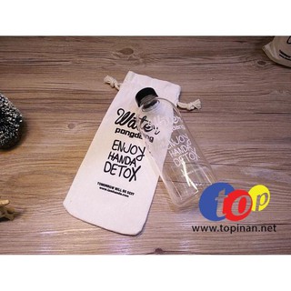 [Xả Kho] Bình nước Detox Pongdang 1000ml ( có túi đựng - màu trong suốt y hình )