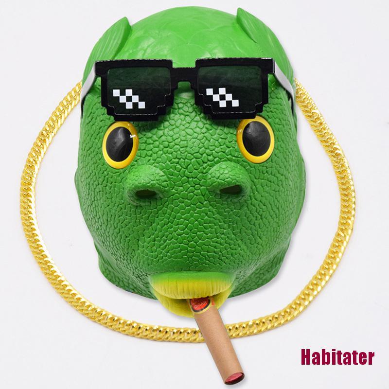 Mặt Nạ Hóa Trang Halloween Hình Cá Xanh Độc Đáo