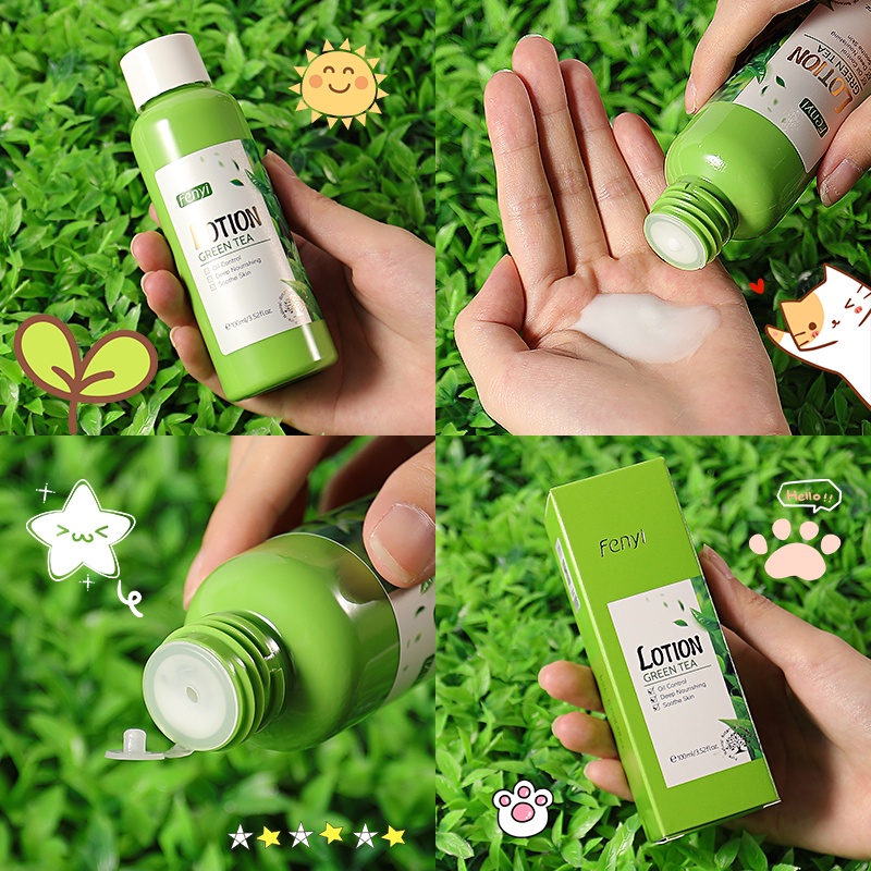 Sữa dưỡng ẩm FENYI chiết xuất trà xanh thiết kế mới chăm sóc da mặt hiệu quả 100ml