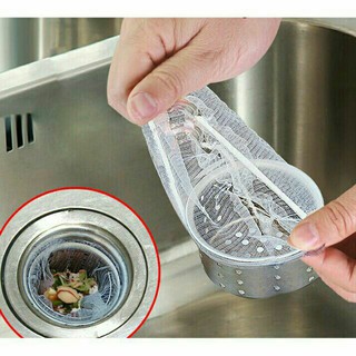 Sỉ 100 túi lưới lọc rác bồn rửa bát tiện lợi