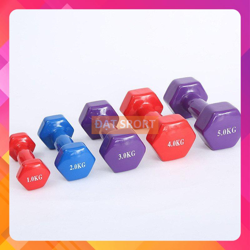 Tạ Tay Bọc Cao Su Loại 3 KG - Tập Gym , Thể Thao Tại Nhà , Phòng Tập