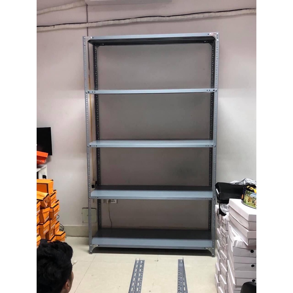 Kệ sắt v lỗ Đa năng Rộng 40 Dài 80 gồm 3,4,5 tầng đủ chiều cao