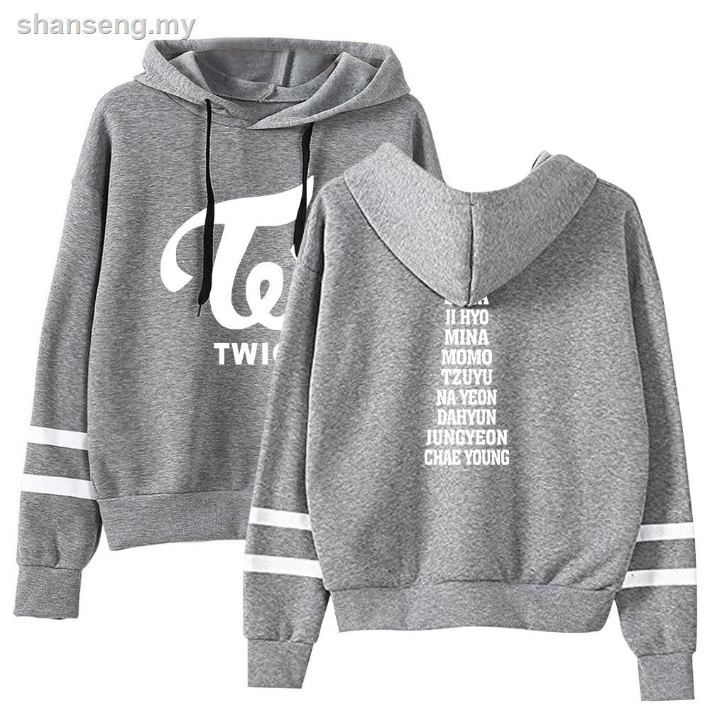 Áo Hoodie Dài Tay In Chữ Twice Thời Trang