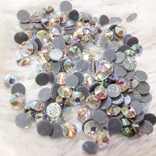 Đá xoàn ủi áo đính trang phục váy dài đầm size 5li(5mm) hạt hong kong set 10 viên