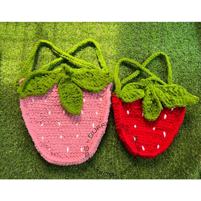 Túi Len Dâu Handmade Bloombag Strawberry 🍓