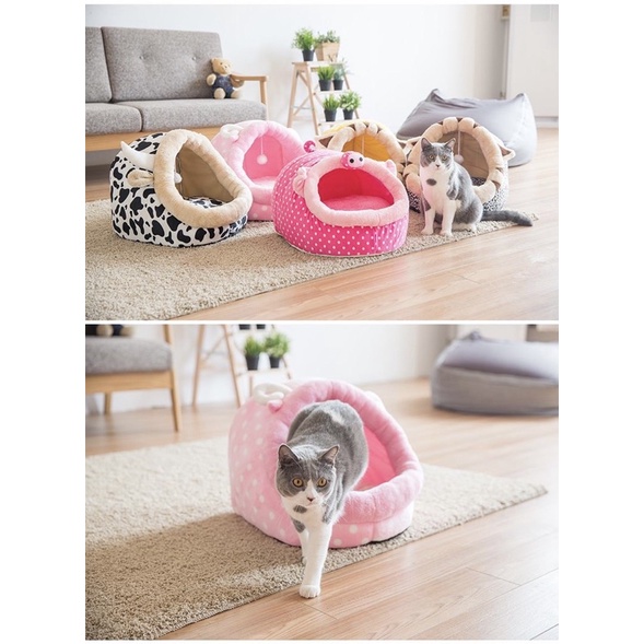 Ổ đệm - ổ vòm cao cấp cực xinh cho cún miu 🐶🐱