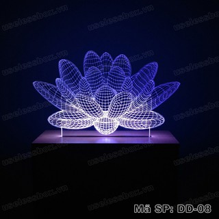 Đèn ngủ 3D hình Hoa Sen
