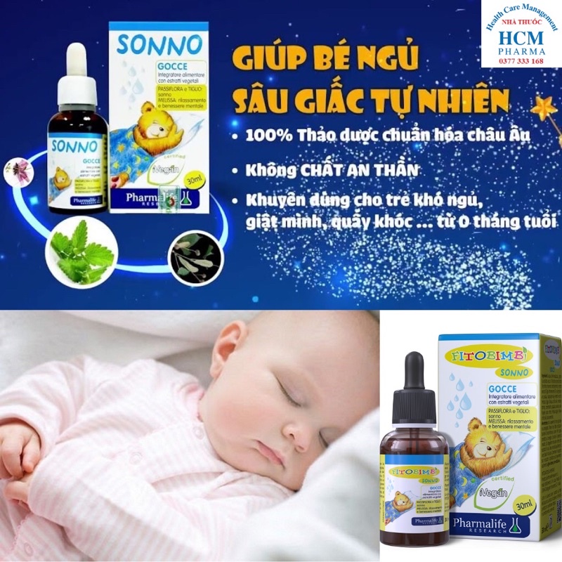 Siro Fitobimbi Ngủ Ngon Ý Cho Trẻ Từ Sơ Sinh