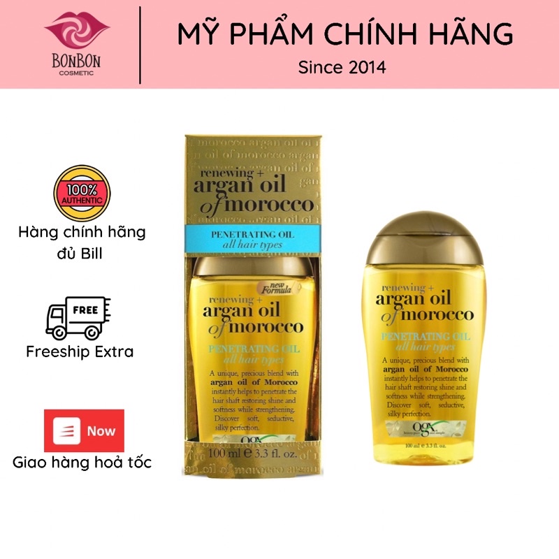 Tinh dầu dưỡng tóc OGX Renewing Argan Oil Of Morocco Penetrating Oil