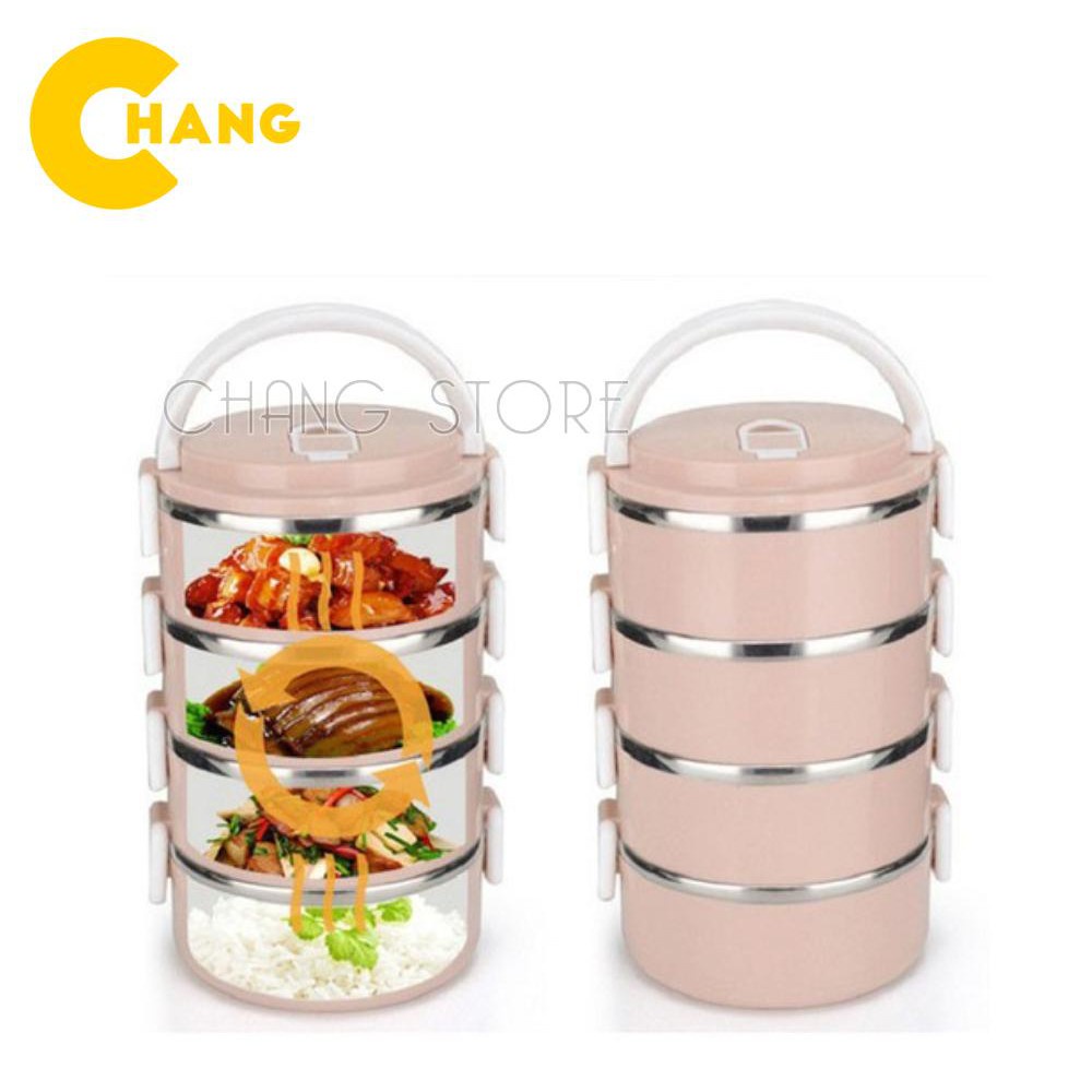 Cặp Lồng Lúa Mạch 4 Tầng Giữ Nhiệt Cao Cấp Tiện Dụng