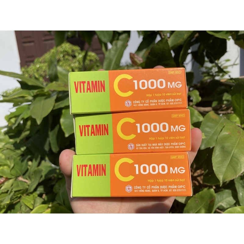 Viên sủi bổ sung vitamin C 1000mg OPC tuýp 10 viên